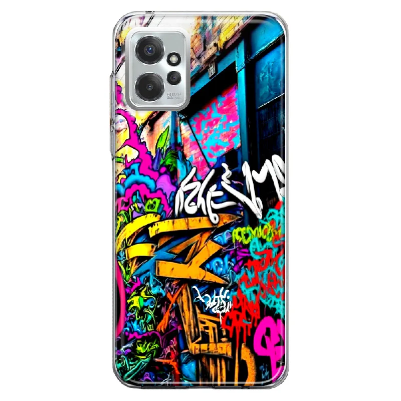 For Motorola Moto G Power 5G 2023 Urban Graffiti Street Art Painting Design Hybrid Protective Phone Case Cover