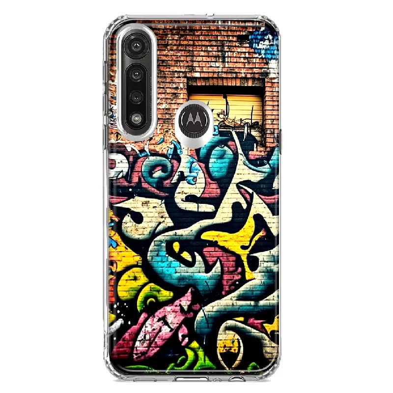 For Motorola Moto G Power Urban Graffiti Wall Art Painting Design Hybrid Protective Phone Case Cover