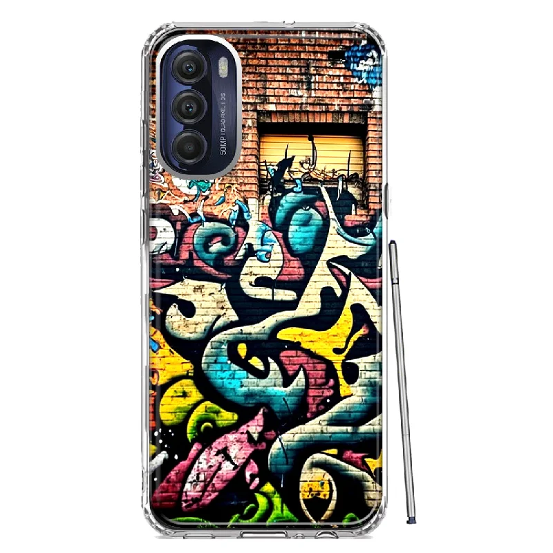 For Motorola Moto G Stylus 4G 2022 Urban Graffiti Wall Art Painting Design Hybrid Protective Phone Case Cover