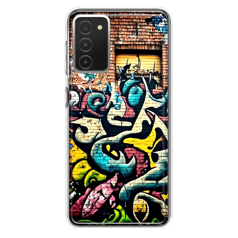 For Samsung Galaxy A03S Urban Graffiti Wall Art Painting Design Hybrid Protective Phone Case Cover