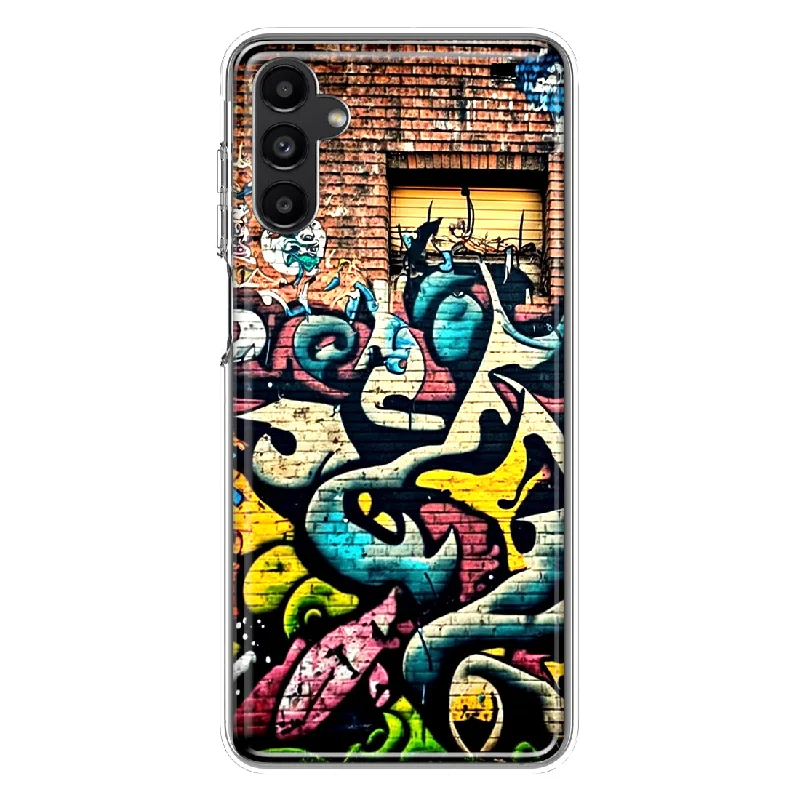 For Samsung Galaxy A13 Urban Graffiti Wall Art Painting Design Hybrid Protective Phone Case Cover