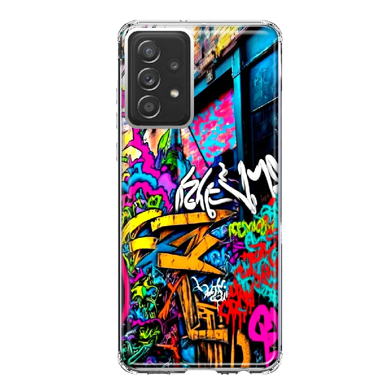 For Samsung Galaxy A31 Urban Graffiti Street Art Painting Design Hybrid Protective Phone Case Cover