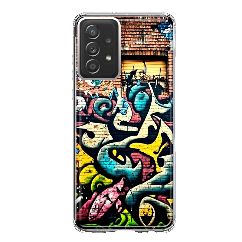 For Samsung Galaxy A31 Urban Graffiti Wall Art Painting Design Hybrid Protective Phone Case Cover