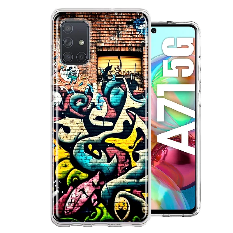 For Samsung Galaxy A71 4G Urban Graffiti Wall Art Painting Design Hybrid Protective Phone Case Cover