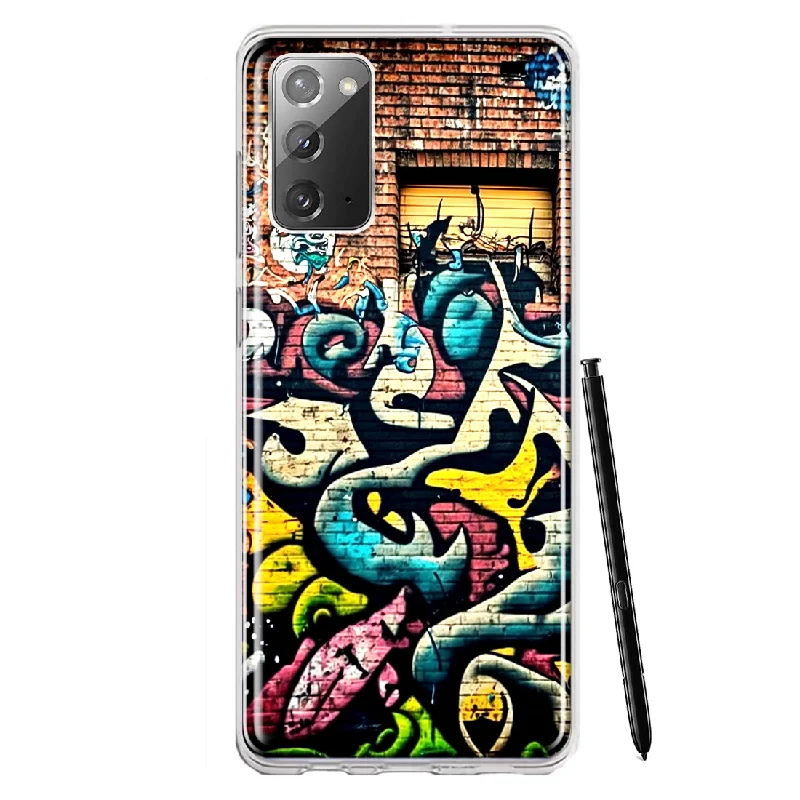 For Samsung Galaxy Note 20 Urban Graffiti Wall Art Painting Design Hybrid Protective Phone Case Cover