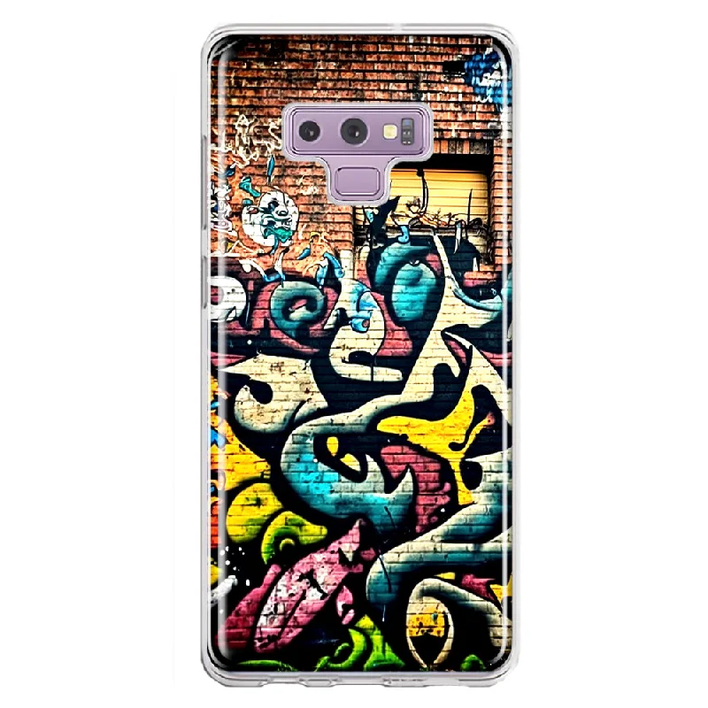 For Samsung Galaxy Note 9 Urban Graffiti Wall Art Painting Design Hybrid Protective Phone Case Cover