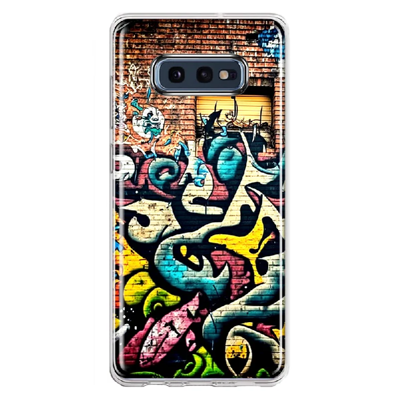 For Samsung Galaxy S10e Urban Graffiti Wall Art Painting Design Hybrid Protective Phone Case Cover