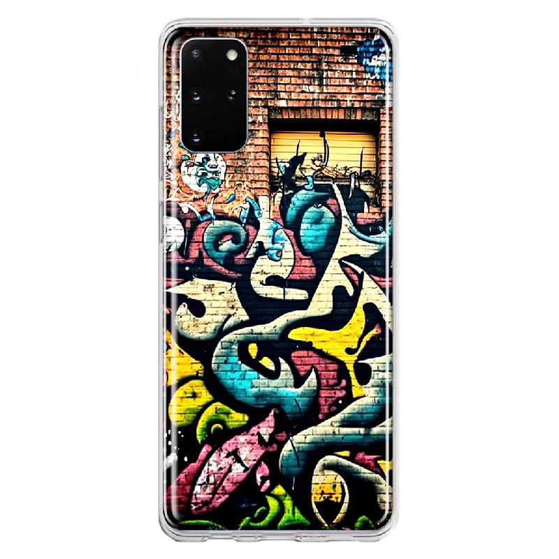 For Samsung Galaxy S20 Plus Urban Graffiti Wall Art Painting Design Hybrid Protective Phone Case Cover