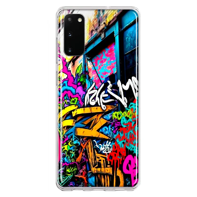 For Samsung Galaxy S20 Urban Graffiti Street Art Painting Design Hybrid Protective Phone Case Cover