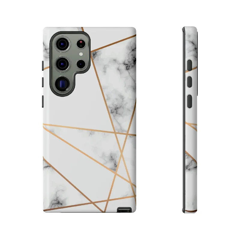 Marble Geometric Android Case - Protective Phone Case