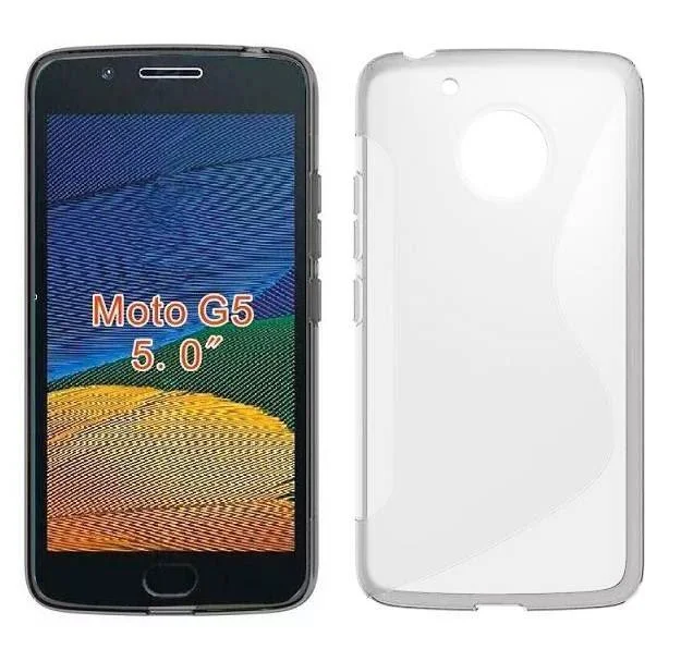 Motorola G5 Silicone Gel Ultra Slim Case Clear