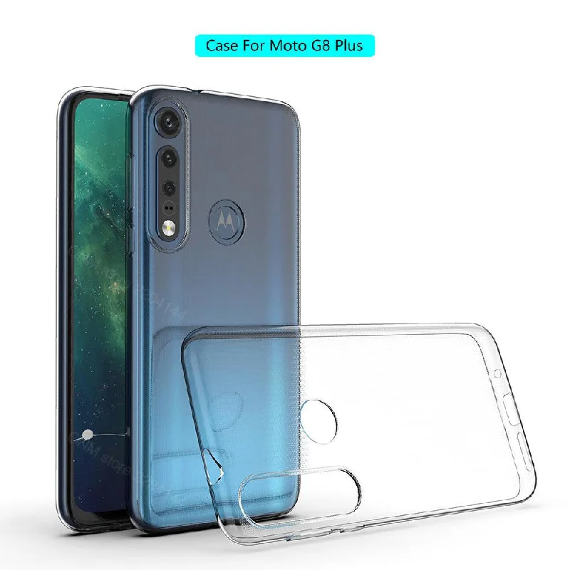 Motorola G8 Plus Silicone Gel Ultra Slim Case Clear