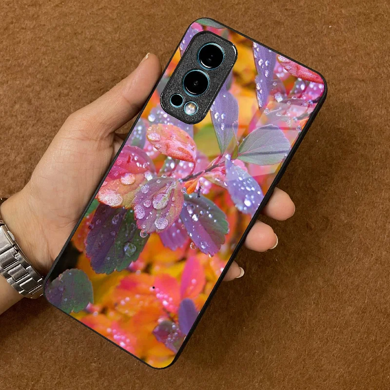 Multicolor Leaf's Glass Phone Case Cover V2 for Oneplus