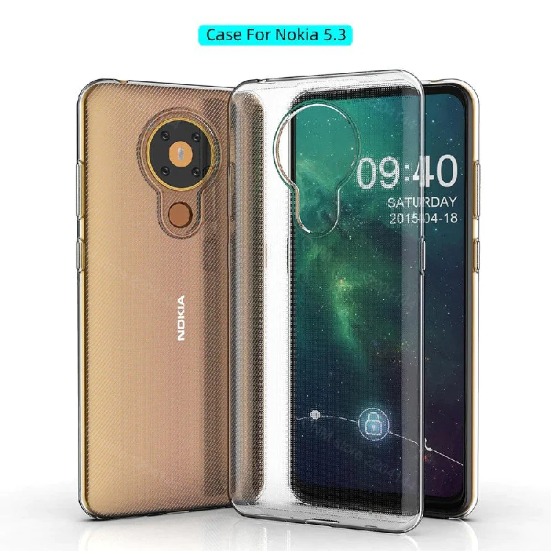 Nokia 5.3 Silicone Gel Ultra Slim Case Clear