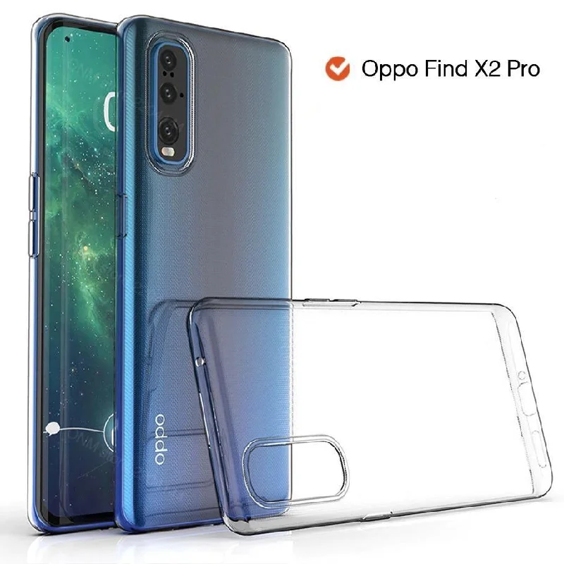 Oppo Find X2 Pro Silicone Gel Ultra Slim Case Clear