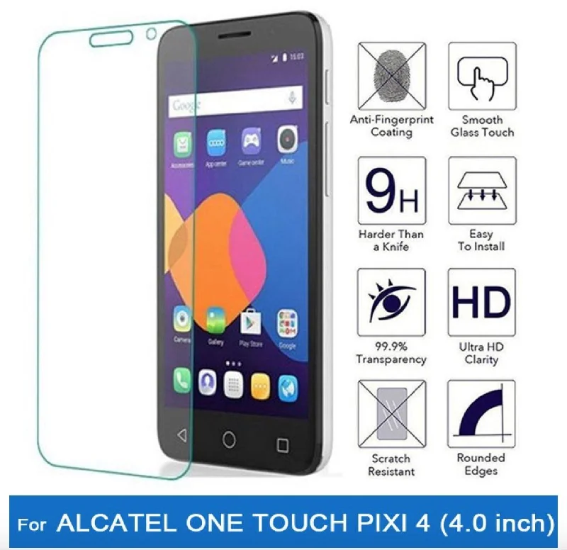 OUT Alcatel Pixi 4 (4.0) 2.5D Tempered Glass Screen Protector