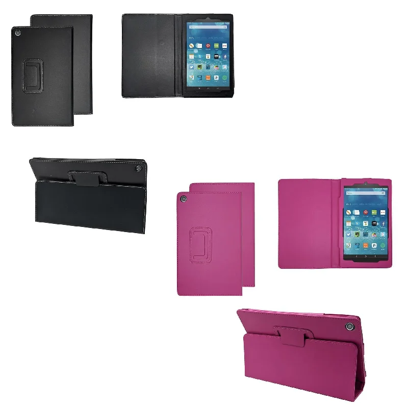 OUT Amazon Kindle FIRE HD 8 (2015) Flip Folio Book Stand Case