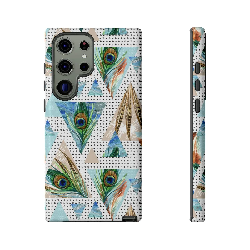 Peacock Feathers Android Case - Protective Phone Case