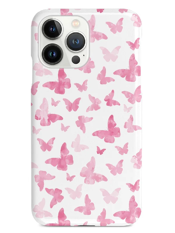 Pink Butterflies - White Case