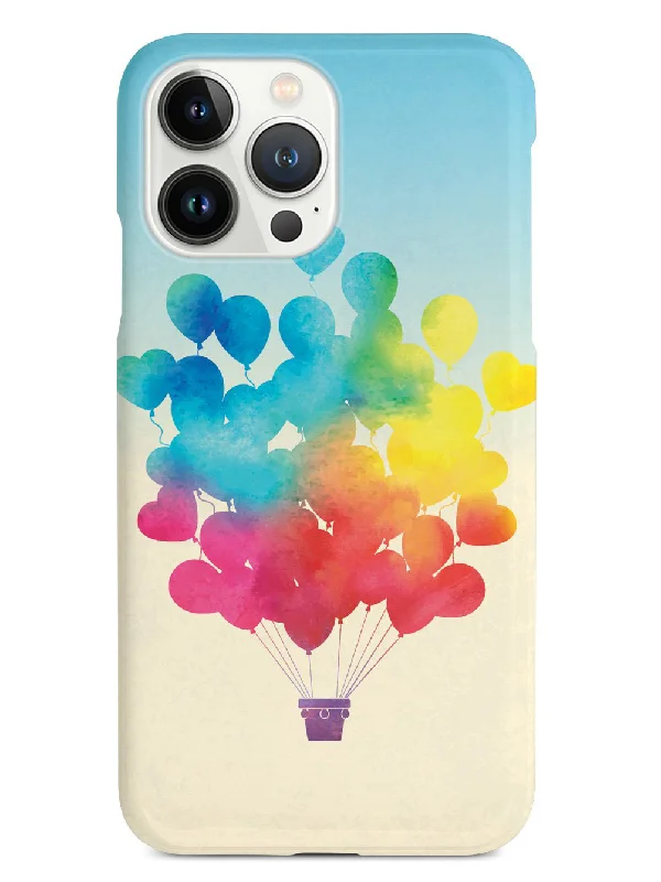 Rainbow Hot-Air Balloon - Black Case