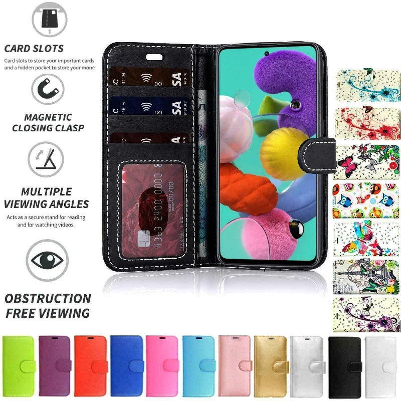 Samsung A10 Flip Folio Book Wallet Case