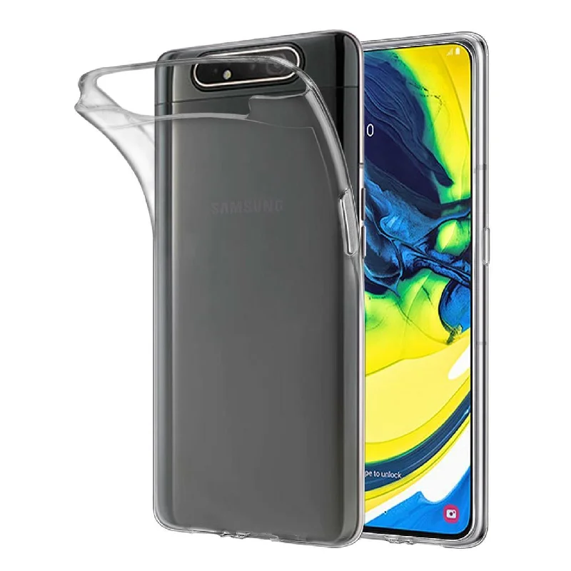 Samsung A80 Silicone Gel Ultra Slim Case Clear