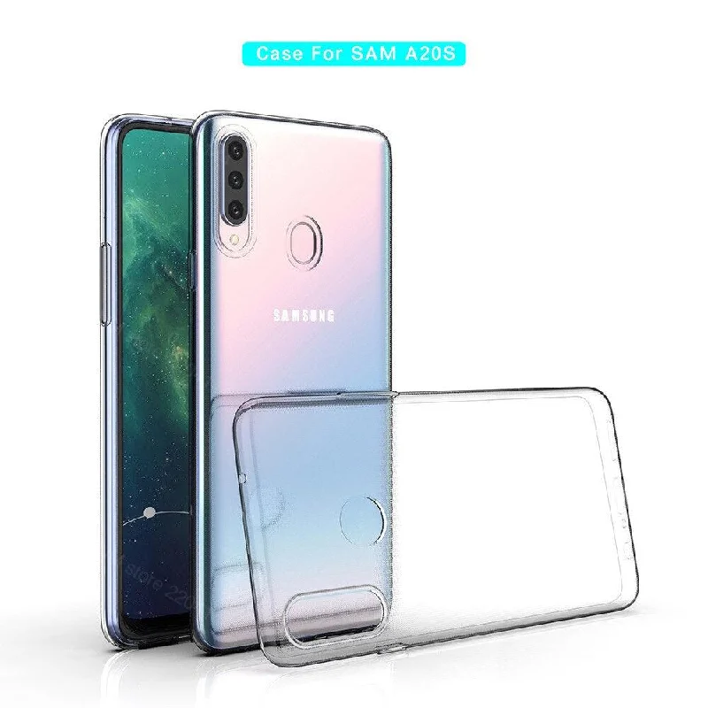 Samsung Galaxy A20s Silicone Gel Ultra Slim Case Clear