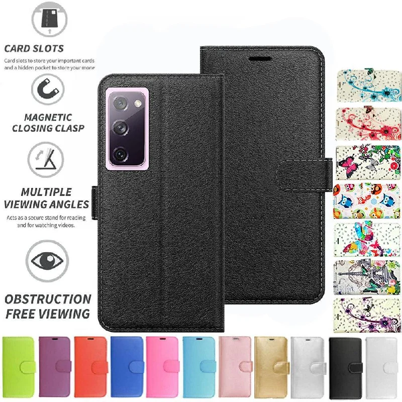 Samsung S20 FE 5G Flip Folio Book Wallet Case