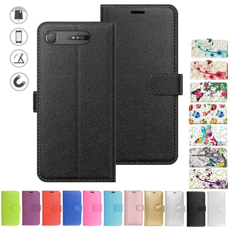 Sony Xperia XZ1 Flip Folio Book Wallet Case