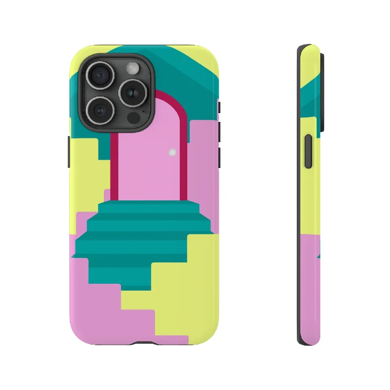 Vector Illustration of Stairs - Protective Phone Case