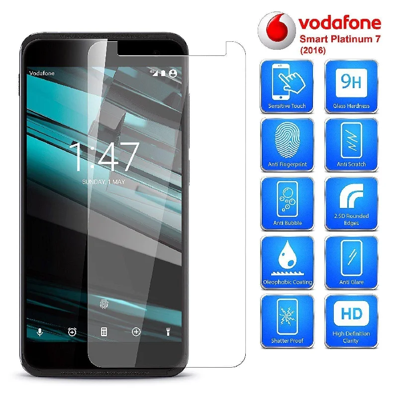 Vodafone Smart Platinum 7  2.5D Tempered Glass Screen Protector