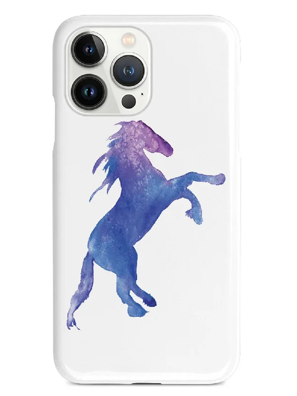 Watercolor Horse Silhouette - White Case