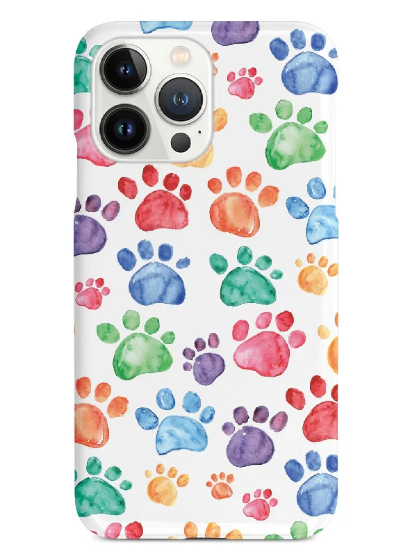 Watercolor Paw Prints Case