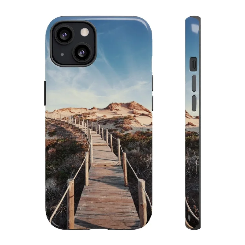 Wooden pedestrian walkway - Protective Phone Case