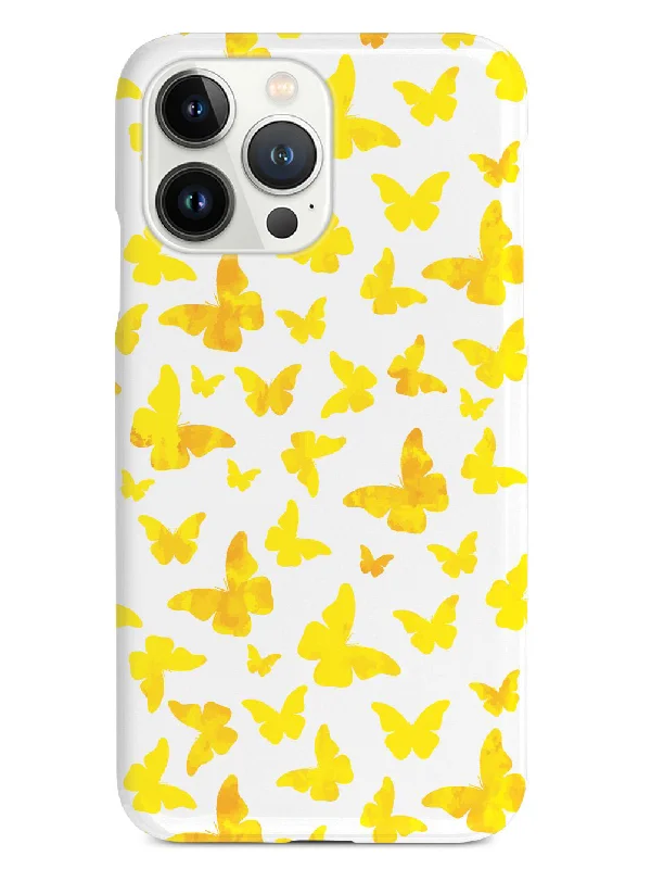 Yellow Butterflies - White Case